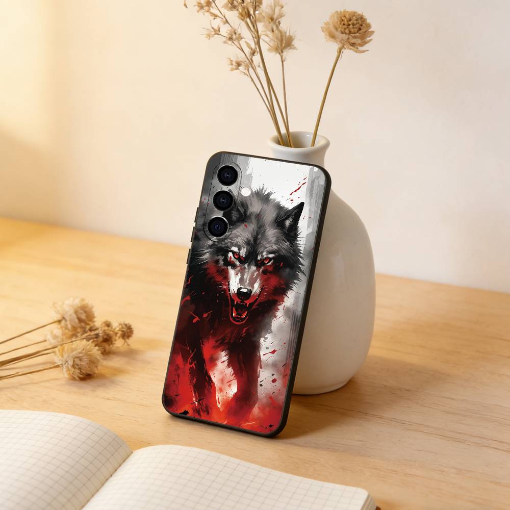 

The Wolf Phone Case For Samsung Galaxy A73,A72,A71,A70,A53,A52,A51,Others Soft Black Cover Samsung a11