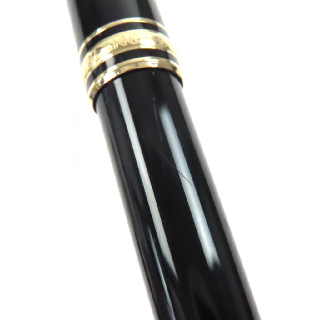 Great MONTBLANC fountain pen Meisterstück Classic white star black 14K mens Used