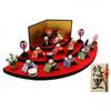 Osaka Choseido Hina Compact Mini Name Wooden Tag Bonus Included Crepe Hina Width Set of 10 Baby Hina Hina Fan Dolls, Hina, Engraved, (Sent