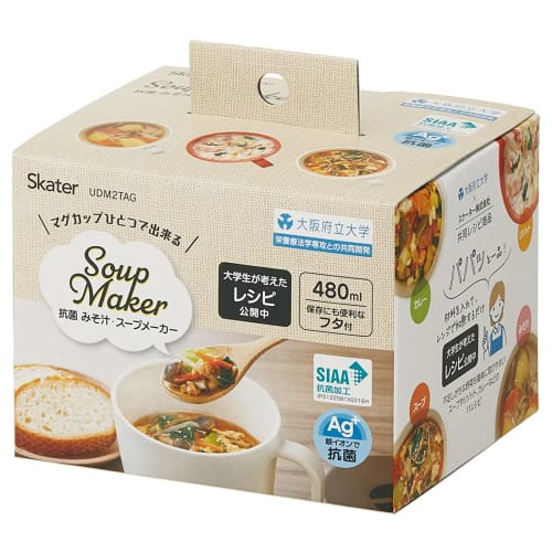 Skater Osaka Prefectural University x Skater Collaboration Project Antibacterial Miso Soup Soup Maker Orange UDM2TAG-A