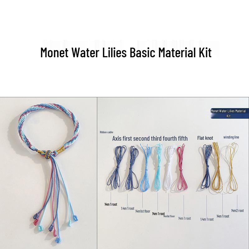 

Dragon Boat Festival Fish Tail Bracelet DIY Kit - Five-Color Handmade Gift for Girlfriend