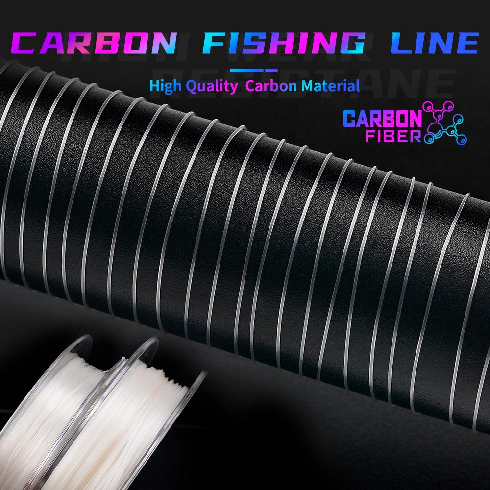 Carbon Wire Front Wire Fishing Line Wear-resistant Road Subcarbon Wire Fishing Line Sub Line Japanese Original Silk All Carbon Fishing Line