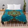 Flower of Life Sacred Geometry Star Cluster Flannel Blankets Print Mandala Religious Soft Throw Blankets for Sofa Plush Quilt