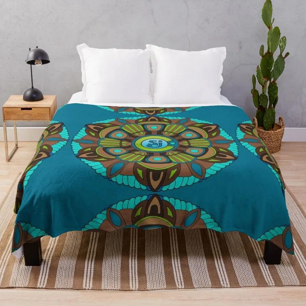 Flower of Life Sacred Geometry Star Cluster Flannel Blankets Print Mandala Religious Soft Throw Blankets for Sofa Plush Quilt