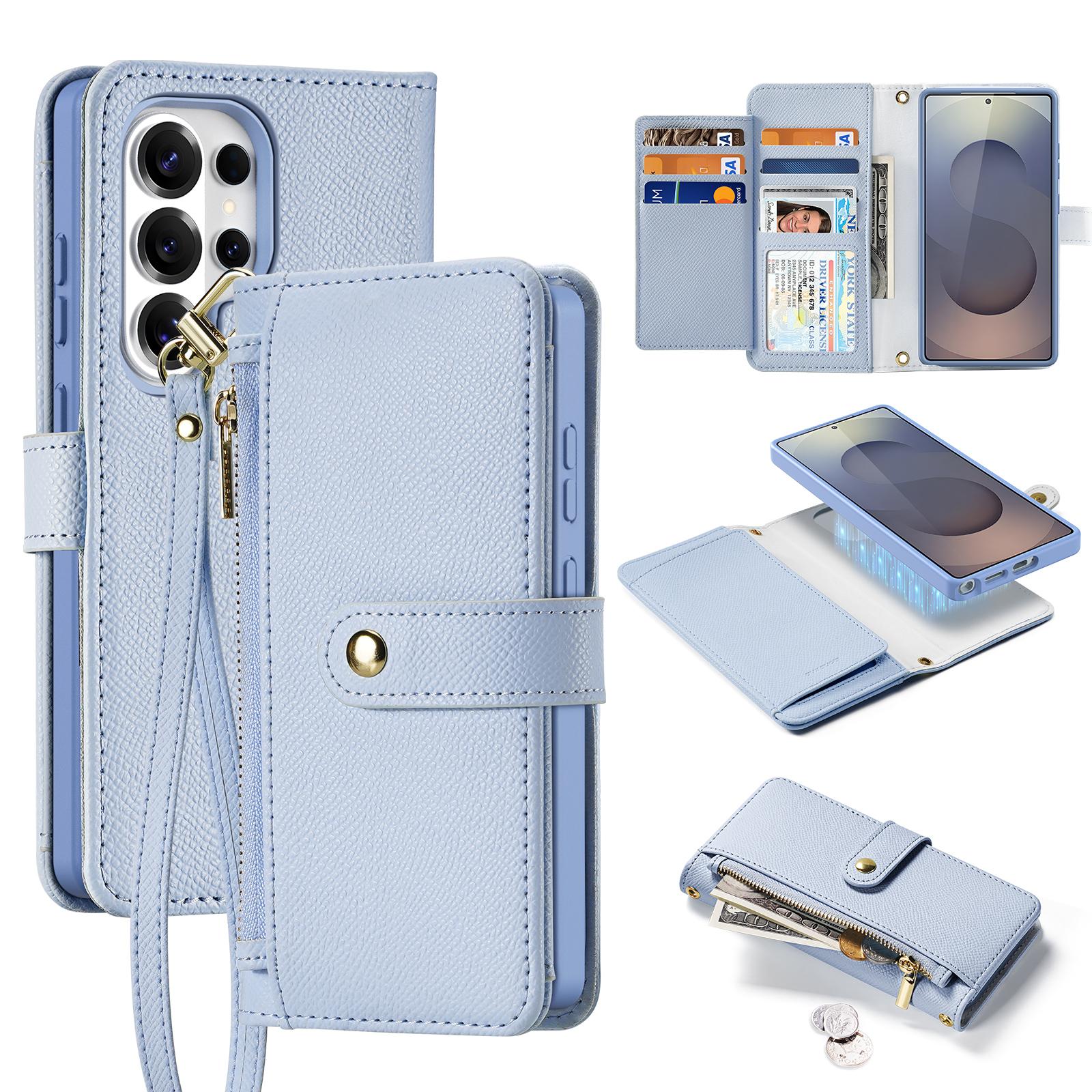 

For Samsung Galaxy S26 Ultra Case DUX DUCIS Lawa Series Detachable Magnetic Cowhide Leather Cover Zipper Wallet