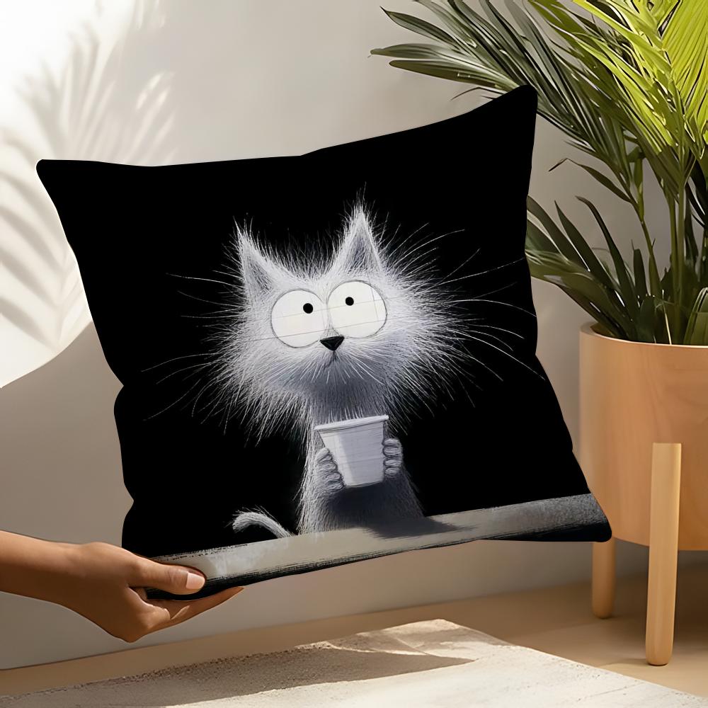 4-Pack Contemporary Style Pillow Case Linen Cushion Covers For Decorative Sofa Home Pillows Case Car Chair Pillows Cases