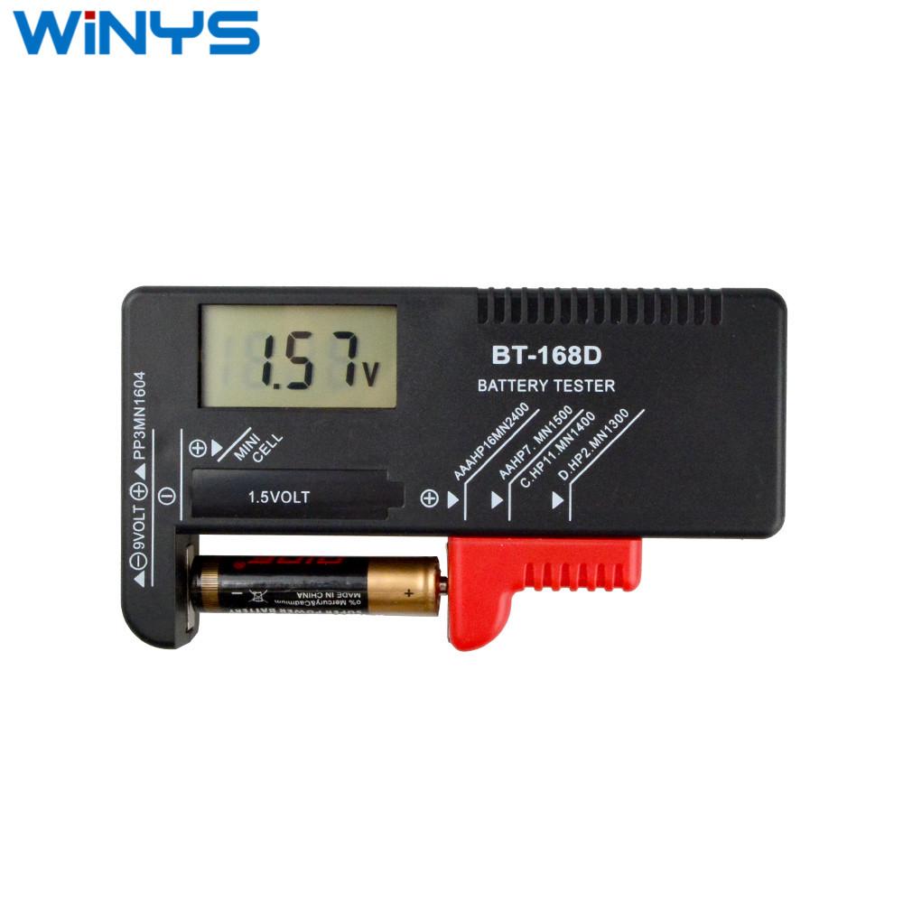 BT-168 Battery Tester: Portable AA, AAA, 9V Capacity Measuring Instrument In OPP Package