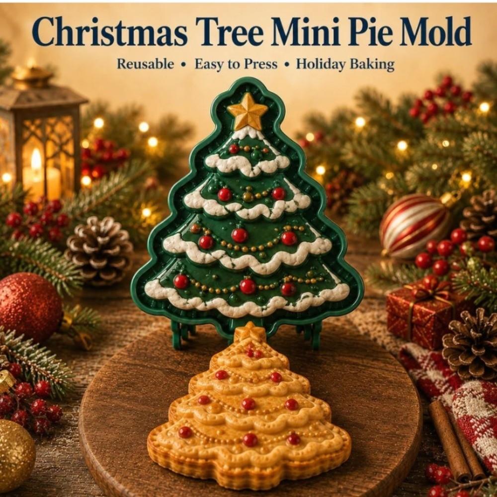 Collezione di Stampi Riutilizzabili per Torta di Natale 8 Forme Pressa per Impasto Tascabile per Festa di Natale Potluck