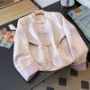 Silk Jacquard Plus Size Jacket for Middle-Aged Women – Chinese Style with Frog Buttons, Anti-aging, Spring/Autumn