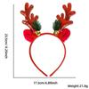 Fascia per capelli natalizia con campanella di corno di alce natalizio, paillettes, fascia per capelli natalizia, accessori per foto di Capodanno, decorazioni di buon Natale, regali per bambini