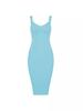 Gold Spaghetti Strap Bodycon Dress, High Waist Evening Wear