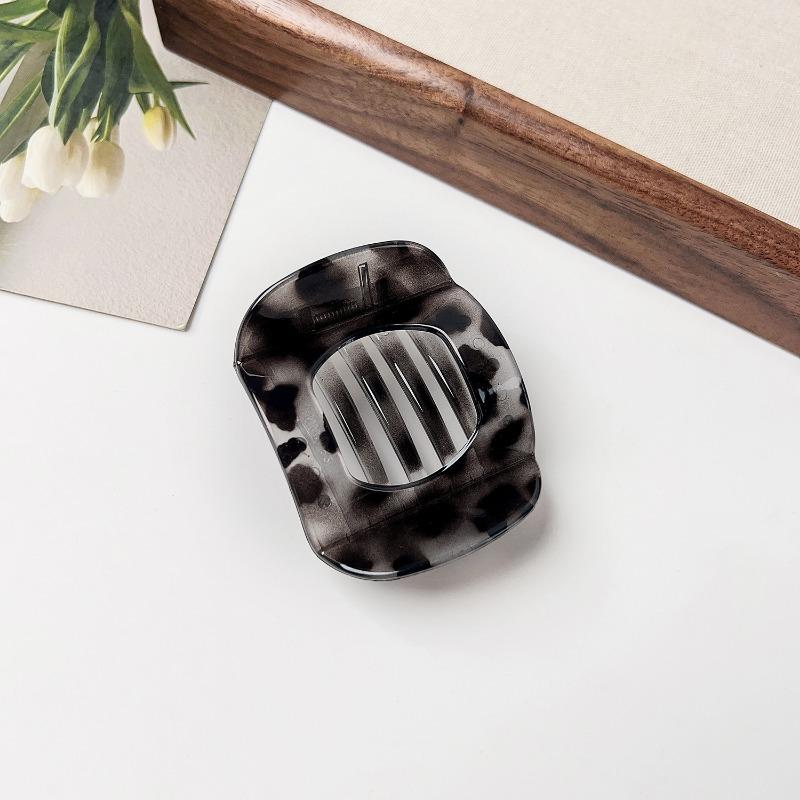 Flat Round Hair ClipsLarge Hairpin At The Back of The Head High-end Semi-tied Shark Clip Hair Accessory