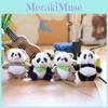 Lovable Panda Plush Toy Keychain Ultra-soft Short Plush Stuffed Doll