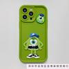 Applicable to Samsung S24 mobile phone case A35 green one-eyed monster A32 A21S three-dimensional cartoon doll foreign trade tide case