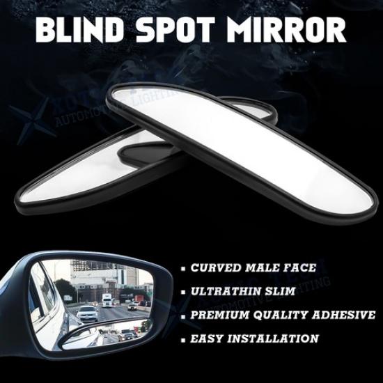 Pair 360¡ã Stick On Wide Angle Convex Rear View Blind Spot Mirror for Car SUV