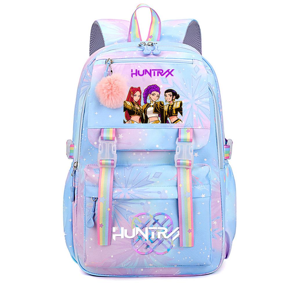 K-Pop Dämonenjäger Bedruckter Wasserdichter Rucksack mit Großer Kapazität Teenger Schüler Mädchen Junge Schultasche Buchtasche Damen Große Kapazität Reisetasche Geschenk