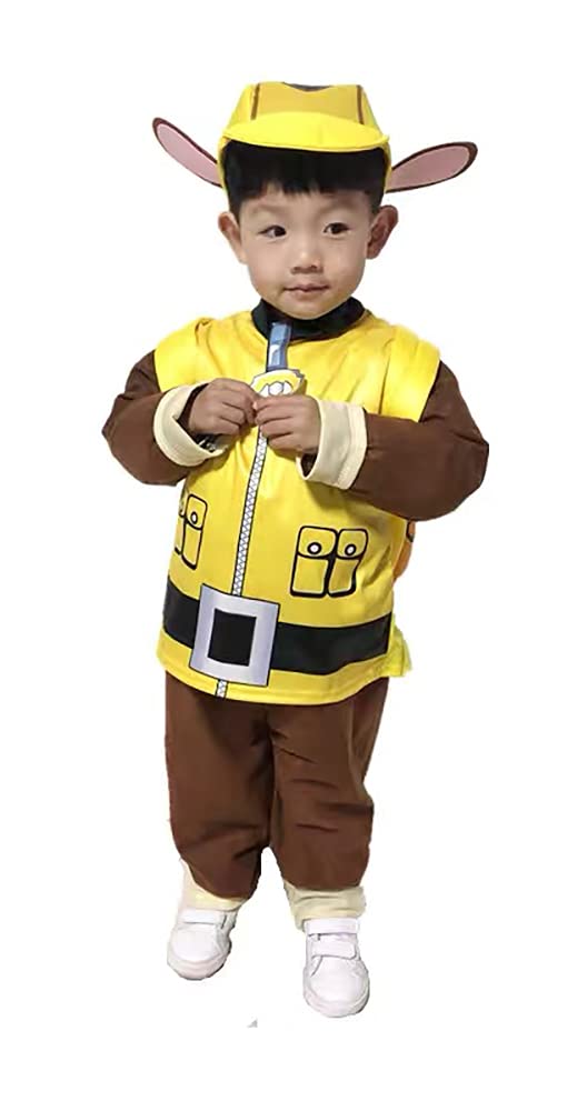 SCLYX Kids' Halloween Costume for Boys and Girls, Event Costumes, Christmas Costumes, and Kindergarten Costumes #20116 (Rubble, XS)