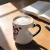 New Ceramic Color Changing Mug Heart-Shaped Thermochromic Reveal Coffee Cup 11oz Tea Cup for Home&Office