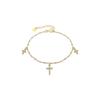 Bracelet - LUXENTER - Haja - Argent 925 - Or Jaune 18k - Laque Blanche