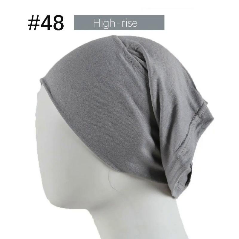 Modal Solid Color Women's High-Elasticity Mercerized Cotton Malaysian Tube Beanie Arabic Snood
