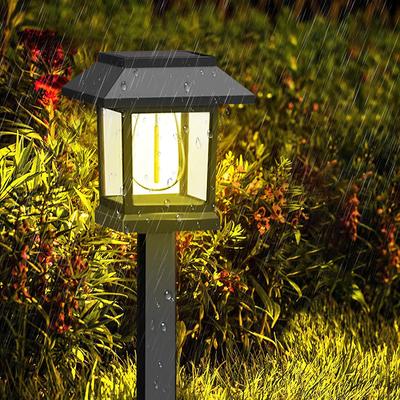 2 Peças Luzes Solares de Caminho para Exterior à Prova d'Água Luzes de Paisagem para Caminho Jardim Acendimento/Apagamento Automático para Exterior Jardim Relvado Pátio Caminho
