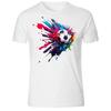 Splatter Soccerball Black and White Unisex T-Shirt Tee S -5XL
