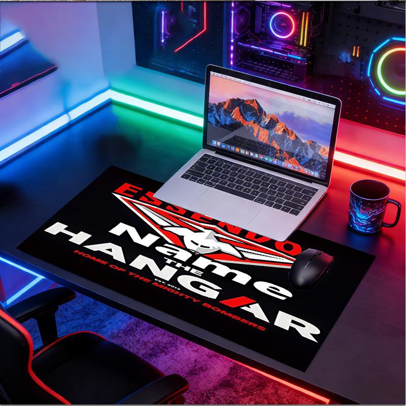 Custom Name Personalized Essendon Football Pattern Mousepad, Laptop PC Desk Mat, Decorative Desk Mat for Home Keyboard Pad Gift