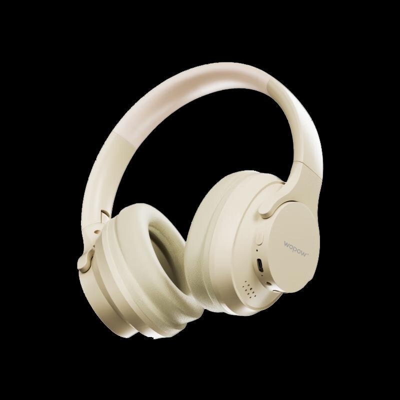 WOPOW BTS01 Active Noise Cancelling Over-Ear Bluetooth Headphones
