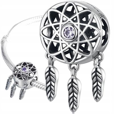 Dreamcatcher Charms 925 Feathers Bead Pendant Charms