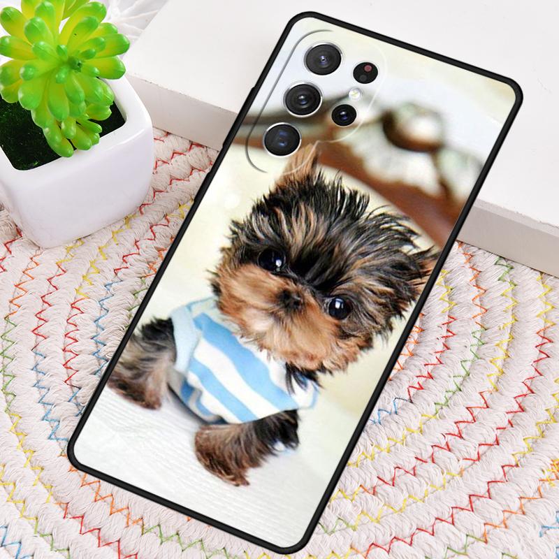 Yorkshire Terrier Yorkie Hund Haustier Handyhülle Für Samsung Galaxy note 10 pro S26 S25 S24 S23 S22 Ultra Plus S21 FE S20 Hülle