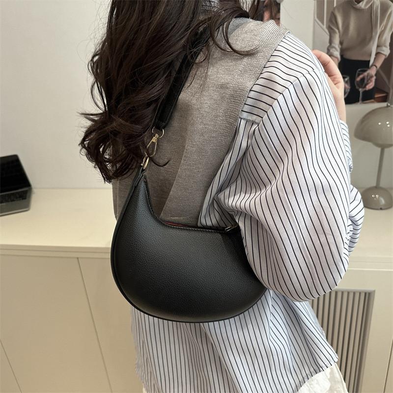 Bags Pu Waterdrop Shape Shoulder Bag With Zipper Closure For Daily Use