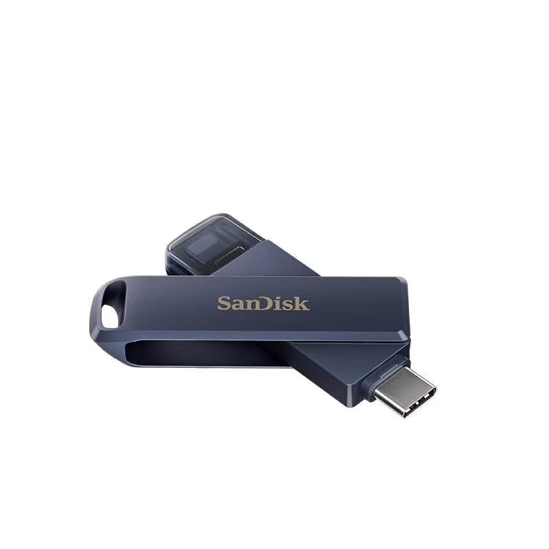 SanDisk iXpand Flash Drive Luxe 128GB Dual Interface USB-C & Lightning