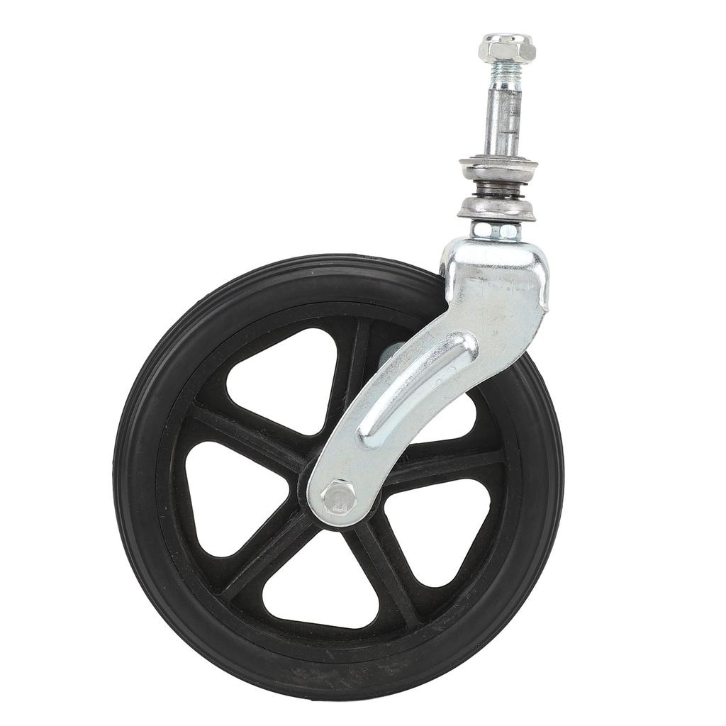 6 Inch Wheelchair Front Wheels with Front Fork Drive Steel Bearing Wheel Front Fork for Wheelchair Replacement Parts