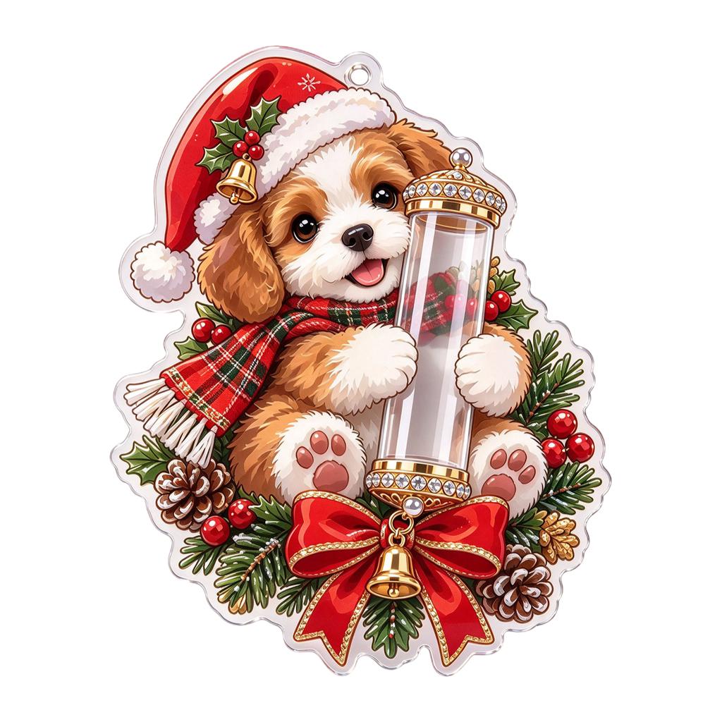 Christmas Cute Animal Gift Holder Hanging Ornament for Holiday Tree Decoration