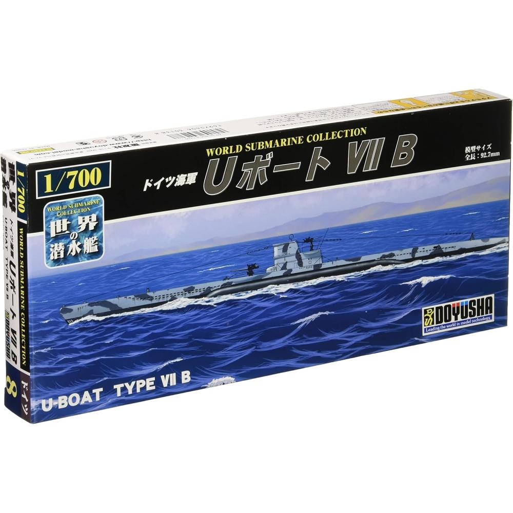 

DoyUsha 1 700 World SUbmarine Series No.8 German Navy U Boat Viib Plastic Model Wsc 8