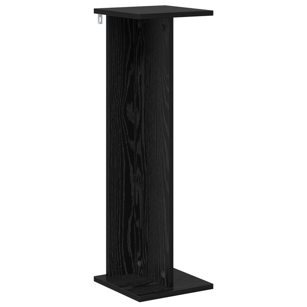 Plant Stand 2 Pcs Black Oak 25 X 25.5 X 80.5 Cm