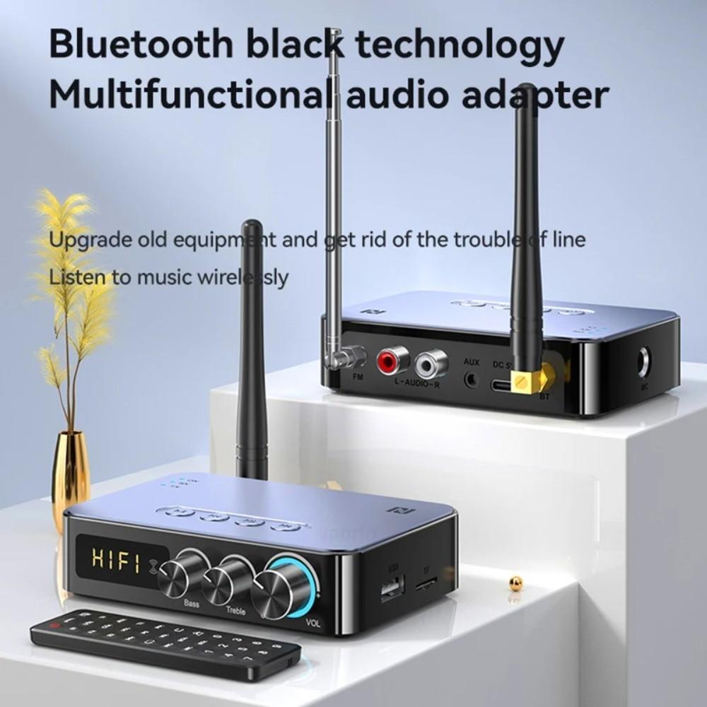 M9 M9Pro Bluetooth Audio Receiver Transmitter DSP Wireless Adapter NFC/AUX/RCA/USB U-Disk/TF/6.5 Mic Karaoke/Coaxial/FM Radio