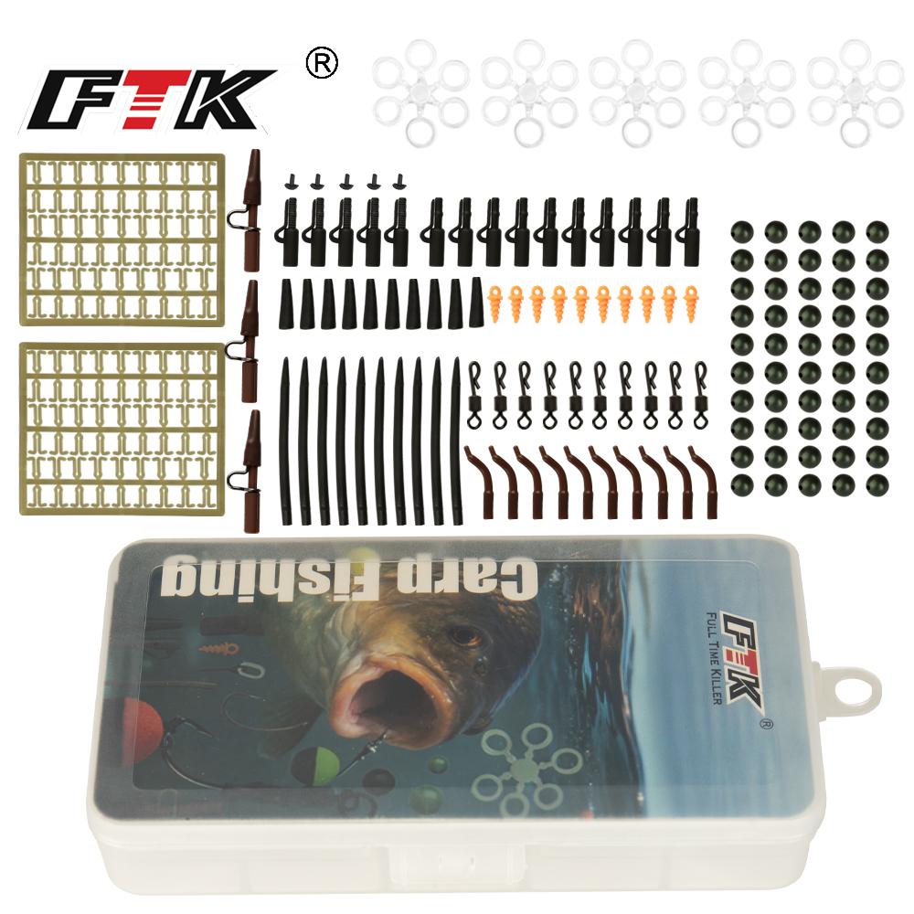 FTK 125pcs Carp Fishing Feeder Tool Set for Carp Fishing Binding Tools