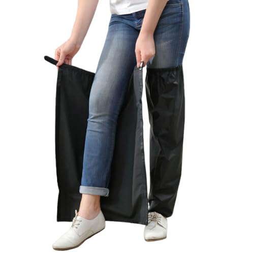 

morytrade Leg Cover Waterproof Leg Raincoat Full Open Bike Rain (M)