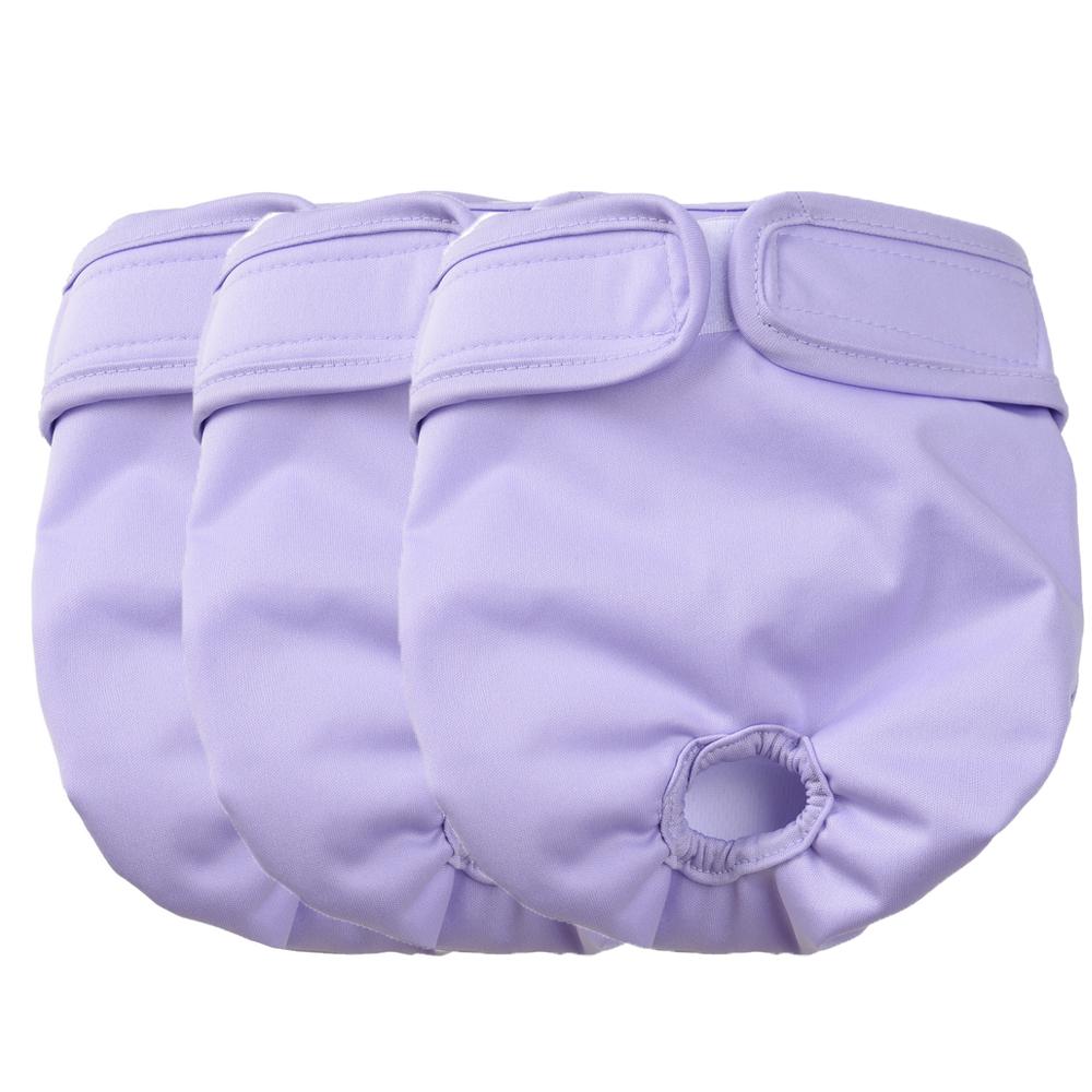 3Pcs Washable Female Dog Diapers Elastic Breathable Pet Nappies Reusable Pets Menstrual Period Panties For Small Medium Dogs Pug
