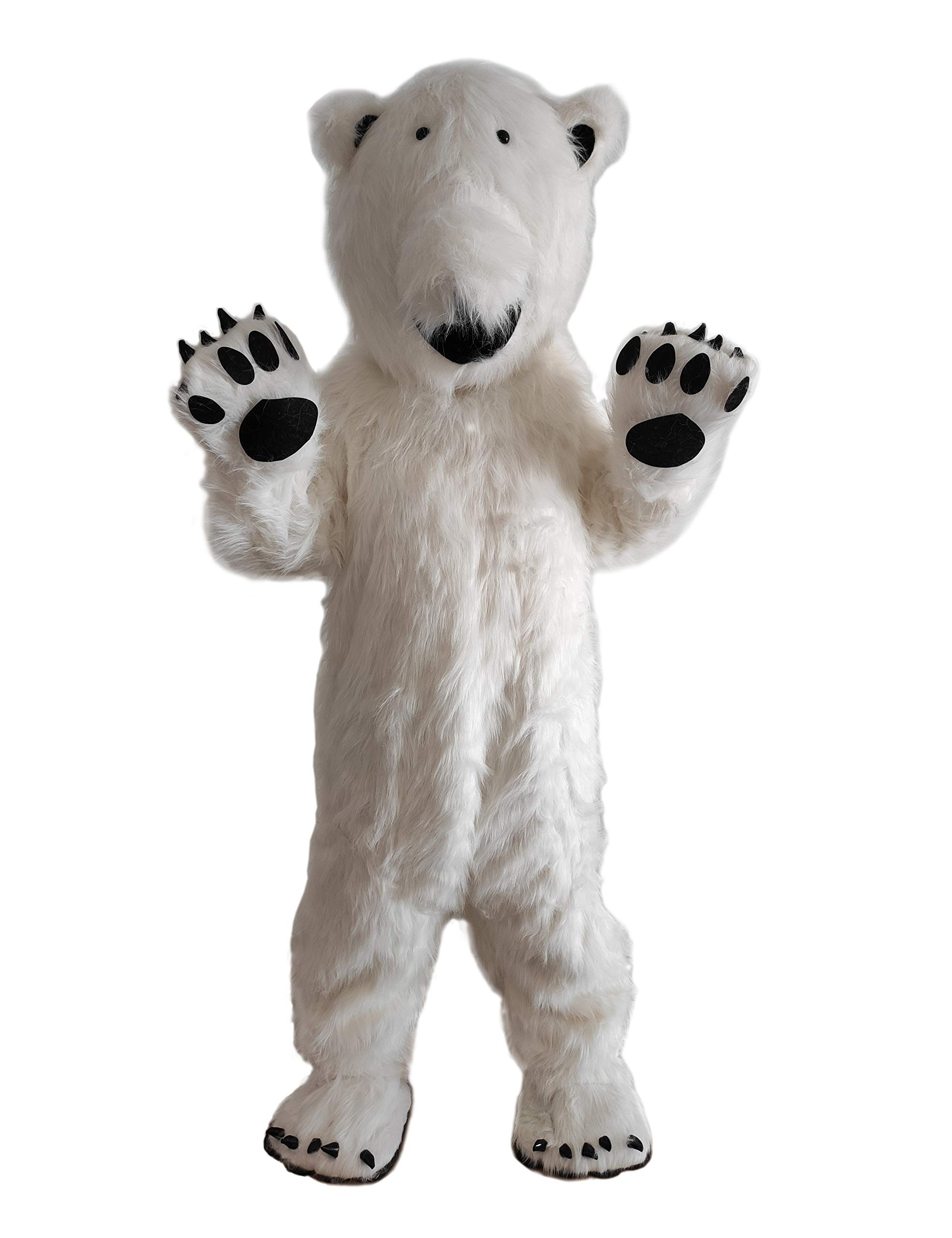 

Взрослый костюм кигуруми «Дора со мной» белый медведь, талисман, косплей, Хэллоуин, Рождество, промо-материалы для мероприятий