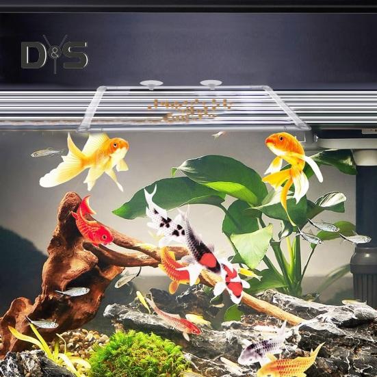 Fish Feeding Ring Aquarium Floating Food Feeder Square Ring with Suction Cup Fish Tank Accessories for Guppy Betta Goldfish