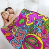 More Love and Peace Throw Blanket Furrys Luxury Thicken For Sofa Thin Softest Blankets