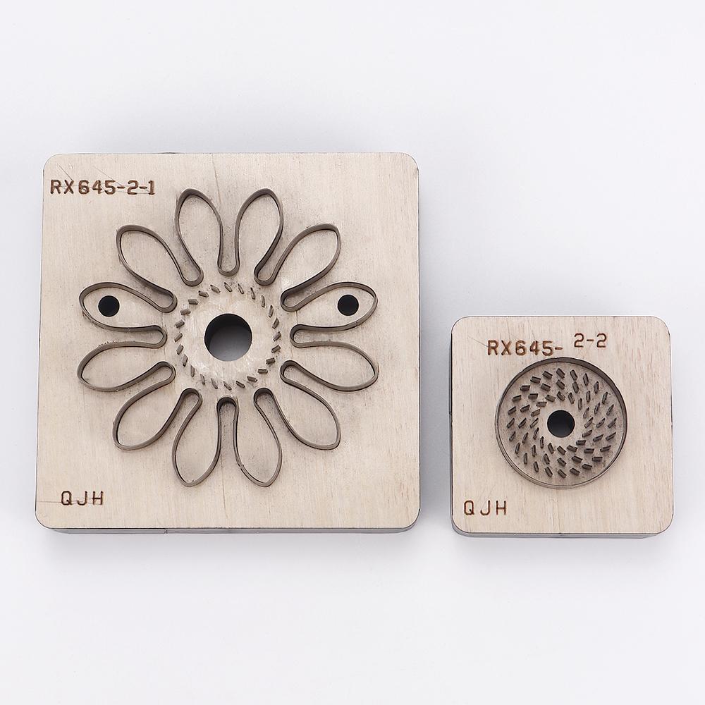 1set DIY cutting mold, flower shaped cutting template, creative flower stamping mould, DIY manual leather handicraft pattern