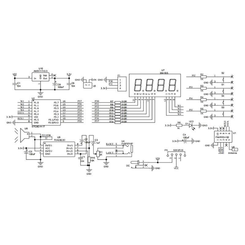 FM Receiver Learning Soldering Fun Electronics Project Kit RDA5807 Upgrades 87-108MHz  DIY Electronic Soldering FM Radio