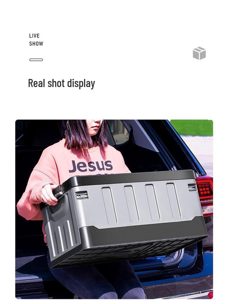 Foldable Car Trunk Organizer & Camping Storage Box