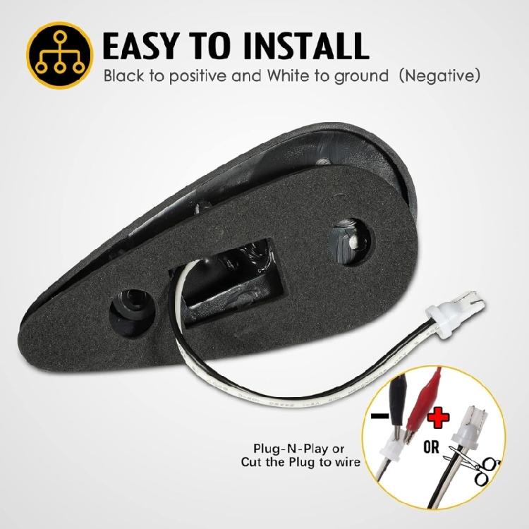 Teardrop Cab Lights for Car Truck Replacement Waterproof 9 LEDs Cab Light Replacement Roof Running Top Auto Accessory