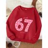 European sizes Comfortable Kids' Crew Neck Sweatshirt | Casual Fashion, Random Print, Suitable for Ages 3 and Up, Perfect for Fall/Winter