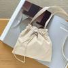 Korean Style Ins Personalized Casual Drawstring Nylon Cross-body Small Bag Women's All-matching Simple Lightweight Mini One-shoulder Cloth