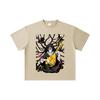 260 GSM Double Yarn 32 Count 100% Cotton Demon Slayer V54 Nakime Print Unisex Heavy Cotton T Shirt